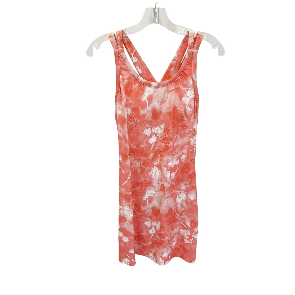 Title Nine Cirque De La Vie Dress Sugar Pine Coral Floral Built-in Bra - Size XS